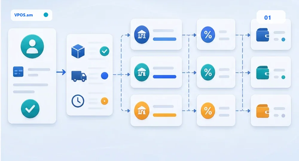 Order -> payment -> vendor ledger